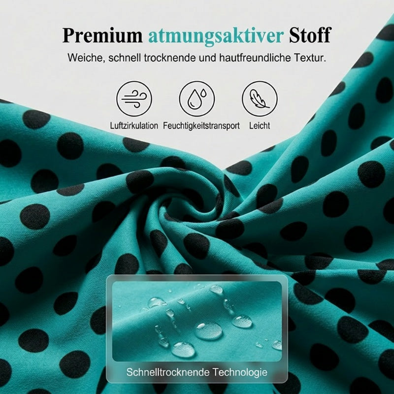 🏖️ Zweiteiliges Tankini-Set mit Polka-Dots & Bauchkontrolle – Figurformender Damen-Badeanzug für Strand & Pool 👙