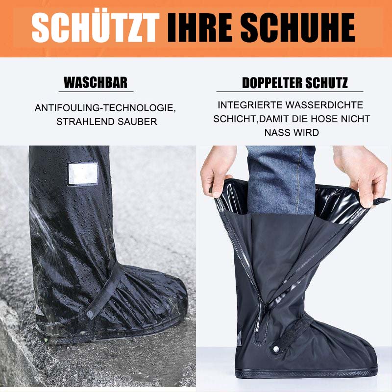 🌧️ Rundum Wasserdichte Schuhüberzieher ✨ Wiederverwendbare Allwetter Schuhhüllen für Regen, Schnee & Outdoor