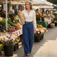 📢📢50 % Rabatt!! ⏰Damenjeans mit hoher Taille und weitem Bein