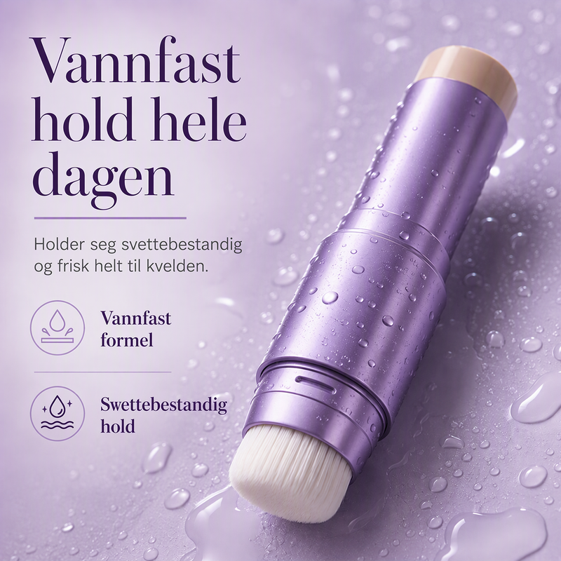 2-i-1 foundationstift som skifter farge