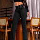 👖💕 Stretch-Schlagjeans mit hohem Bund – Perfekt für den Frühling! ✨ Bequem, schlank, nachhaltig 👖 Ideal für Alltag & Freizeit.
