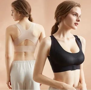 🥳 HEISSER SALE 2026 – 50% RABATT! 💞 Nahtloser Komfort-BH ohne Bügel mit Rückenkreuz & Vorderverschluss – Super elastisch, atmungsaktiv, ganztägiger Tragekomfort