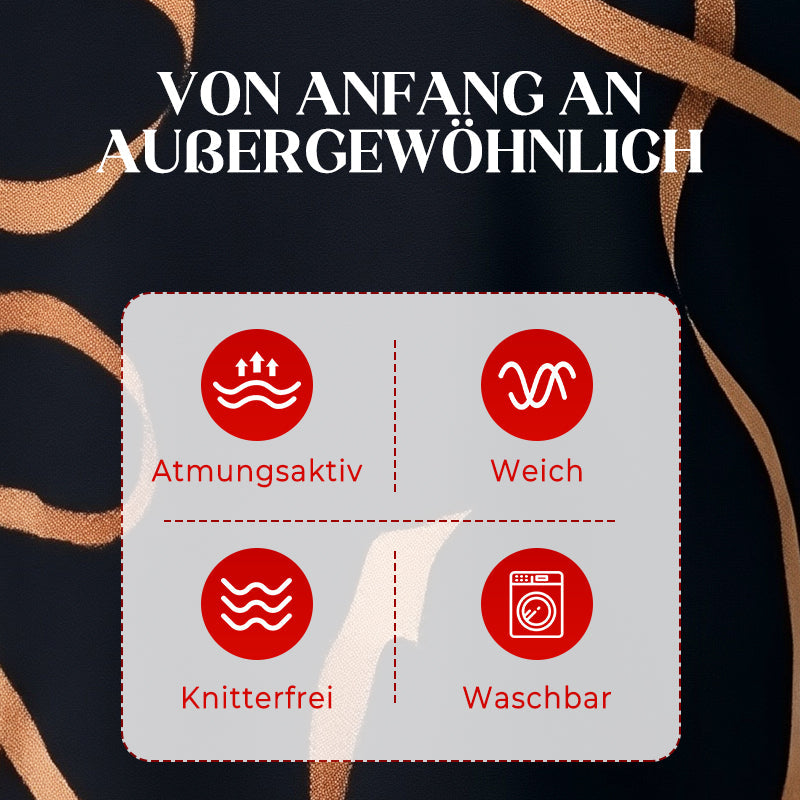 🔥 Letzter Tag! 50% Rabatt Damen V-Ausschnitt Midi-Kleid mit Schlitz ✨ Fließendes figurfreundliches Kleid für Alltag & besondere Anlässe