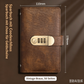 ⏰LIMITED TIME 50% OFF! ⭐100-Transparent-Pocket Currency Collectors Album,3-Digit Resettable Password Lock，suitable for storing money and important.