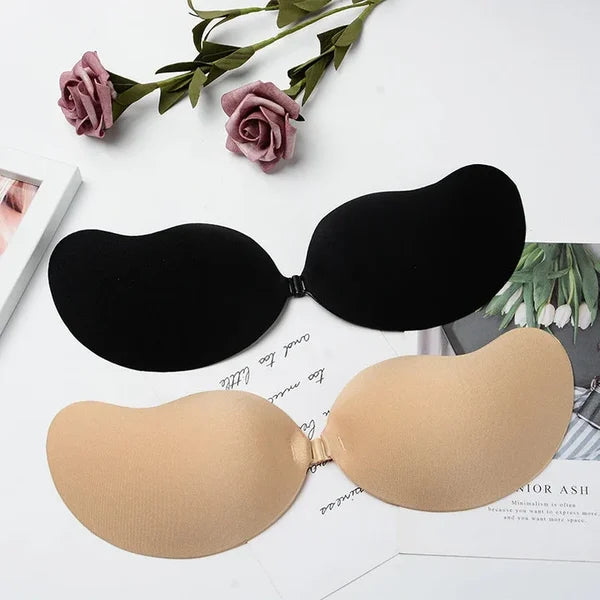 ⏰ Nur noch heute 50% Rabatt! ✨ Selbstklebender trägerloser Push-Up BH, unsichtbar & wiederverwendbar, sanfter Lift für tiefe Ausschnitte, Neckholder und trägerlose Kleider in 2 Farben ✨