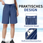 🎉⏳Unisex Eisside-Knie-Shorts aus schnelltrocknendem Stretchstoff – Luftige Freizeithose mit Taschen für Sport & Sommeralltag