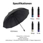 🌂50% Rabatt🔥Großer faltbarer Regenschirm mit 12 windfesten Speiche
