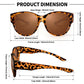 🔥 Letzter Tag! 50% Rabatt Überzieh-Sonnenbrille mit UV400-Schutz 😎 Praktische Überbrille für Brillenträger