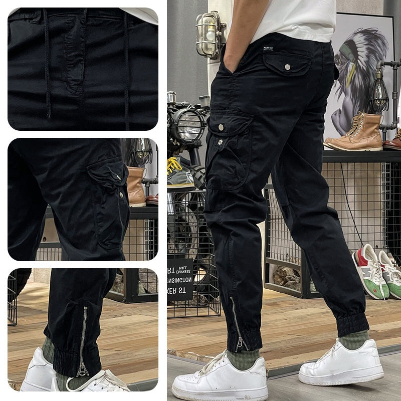 🛠️ 50% RABATT! Herren Cargohose mit Mehrfachtaschen – Lässig, robust & mit verstellbarer Taille!