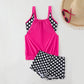 🏖️ Zweiteiliges Tankini-Set mit Polka-Dots & Bauchkontrolle – Figurformender Damen-Badeanzug für Strand & Pool 👙