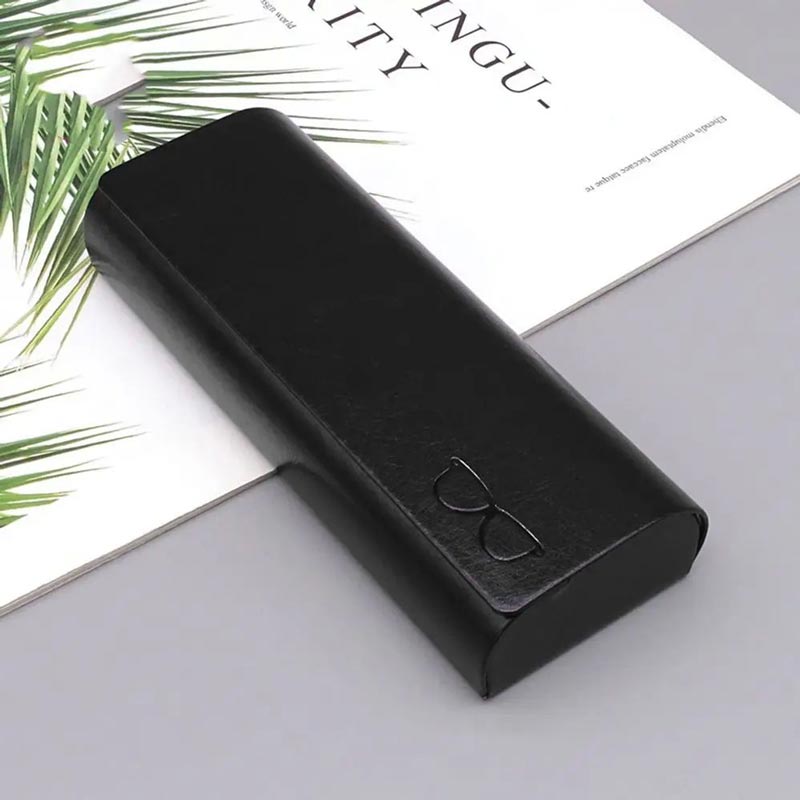 Minimalistisches Brillenetui aus Hartleder (🎁inkl. 3 gratis Brillenputztüchern)