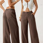 🔥 Neu 2026! 50% Rabatt Damen Leinen-Baumwoll Weite Hose 🤍 Hoher Bund, luftig für Sommer & Alltag
