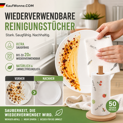 🧼 Wiederverwendbare Feuchttücher – Sparen Sie Geld und schützen Sie die Umwelt für den täglichen Gebrauch 💚✨