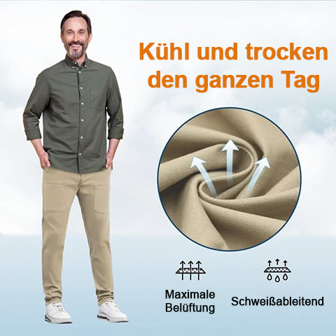 ⏰ Nur noch heute 50% Rabatt! 🏆 MultiPants hochelastische Herren Cargohose mit vielen Fächertaschen, strapazierfest & 5-fach dehnbar – perfekt für aktiven Alltag🏃‍♂️