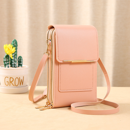 ✨️SONDERANGEBOT 2026 – 50% RABATT👜 📱Damen-Umhängetasche mit Touchscreen – Smartphone-Ladefach, Diebstahlschutz & wasserfest