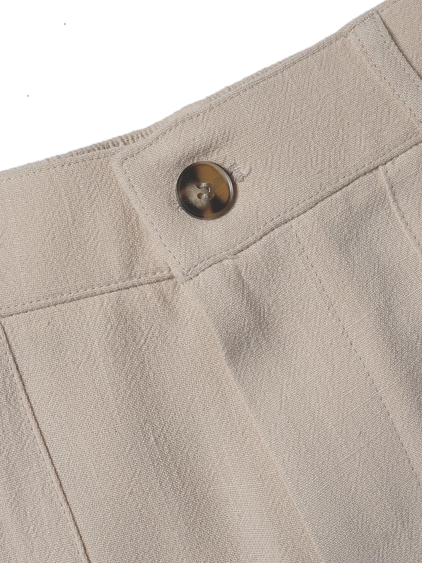 🔥 Neu 2026! 50% Rabatt Damen Leinen-Baumwoll Weite Hose 🤍 Hoher Bund, luftig für Sommer & Alltag