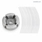 🌿 LIMITIERTER 50% RABATT! Schwerlast 4-Faden Aluminium Trimmerkopf – Universal passend, breite Schnittfläche für schnelle Rasen- und Unkrautpflege