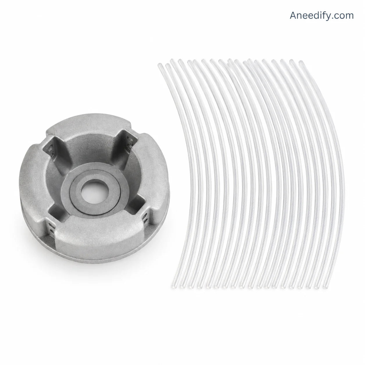 🌿 LIMITIERTER 50% RABATT! Schwerlast 4-Faden Aluminium Trimmerkopf – Universal passend, breite Schnittfläche für schnelle Rasen- und Unkrautpflege