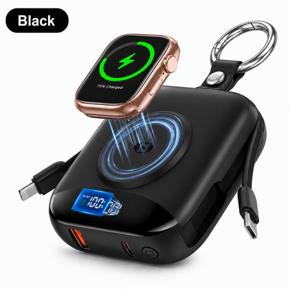 ⌚🔋 Powerbank für Smartwatch – kabelloses Laden, 10.000 mAh, kompakt & elegant!
