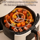 🍗 50% RABATT! 🥩 Vertikaler Kebab-Grill für die Heißluftfritteuse – inklusive hitzebeständiger Handschuhe – Perfekt für saftige Spieße & knusprige Hähnchen – gleichmäßige Garung & einfache Reinigung 🍢✨🔥