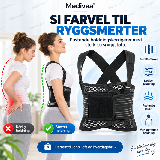 🏆🎁💖 Pustende holdningskorrigerer – lindrer ryggsmerter og gir flat mage