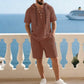 🏝️ Modisches Strand- & Freizeit-Outfit – Leichtes Herren-Set mit Kapuze, ideal für Urlaub & Alltag!