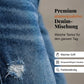 👖 Modische Slim-Fit-Jeans im Used-Look – Damen Denim mit Fransen & bequemem Schnitt!