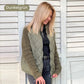 💥 Frühherbst-Sonderaktion: 50 % Rabatt！🔥Gestrickte Patchwork-Pufferjacke für Damen