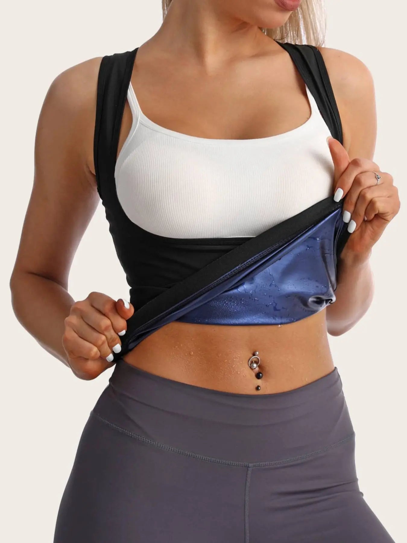Women's Sleeveless Shapewear Tank Top, Sweat Vest, Tummy Shapewear, Sauna Sweat for Women Sauna Shaping Underwear for Gym Sports Outdoor, Shapewear for Women, Underwear for Women