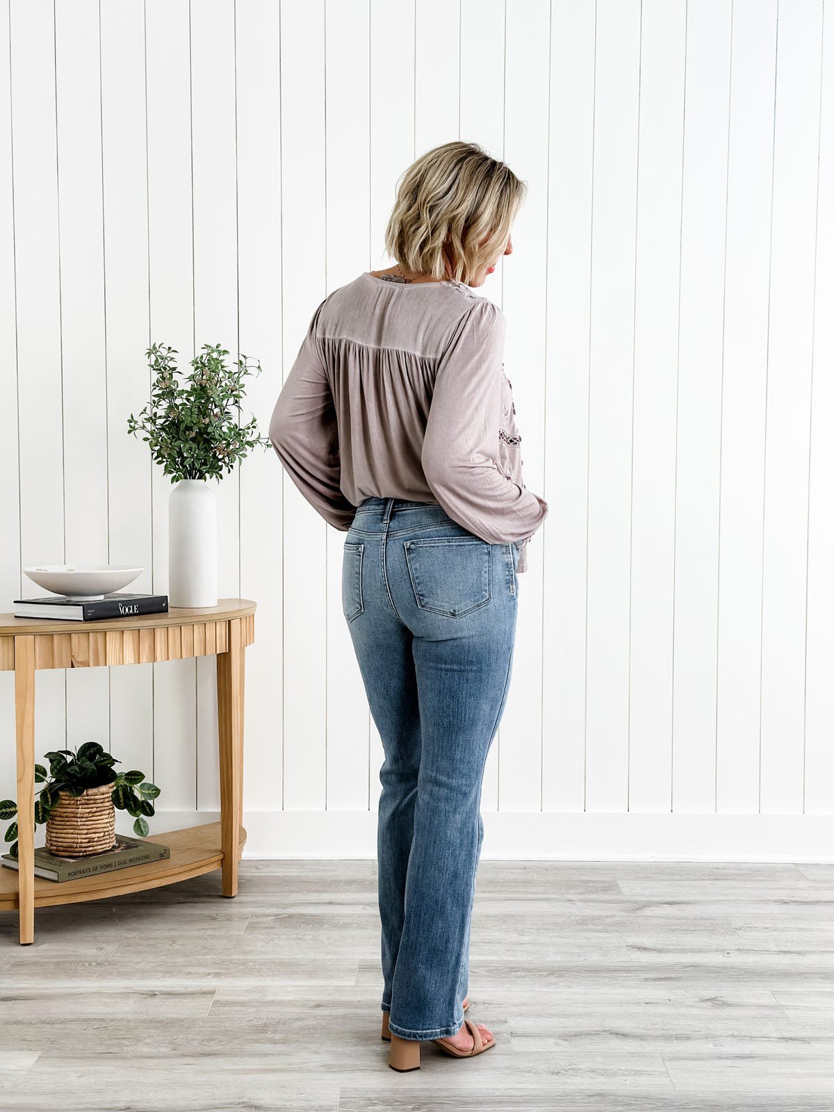 🔥Sommer-Sale: 50% RABATT❤️👖Holy Grail Bootcut-Jeans zur Bauchkontrolle