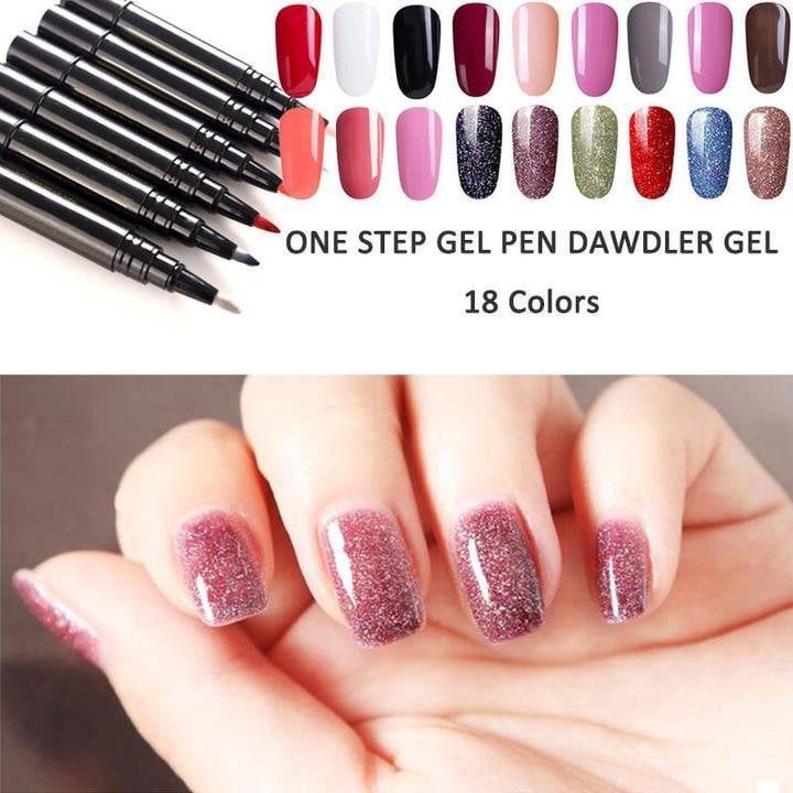 ⏰ BEGRENZTE ZEIT: KAUFE 1 BEKOMME 1 GRATIS! 💅 One Step Gel Nagelstift 18 Farben – Gratis Mini UV Handlampe für Heim-Maniküre