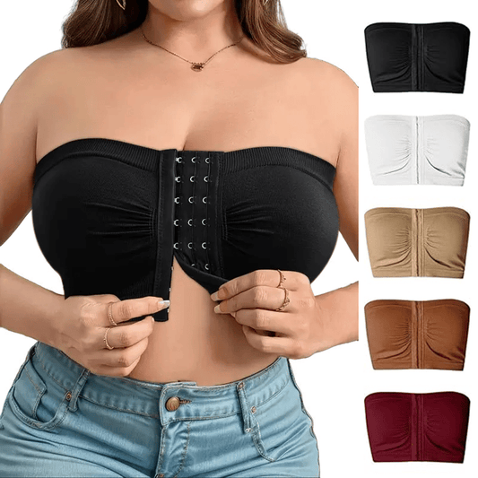 🎁Prime Day Sale 49% RABATT🔥Plus Size Strapless BH mit Frontverschluss & atmungsaktivem Material