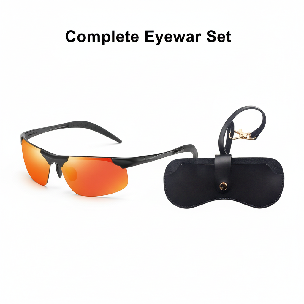 ⏰ Nur noch heute 50% Rabatt! 🕶️ 2026 photochrome Sonnenbrille mit polarisierten blendfreien HD-Gläsern | Randloser Sportrahmen für Autofahren, Angeln, Radfahren & Outdoor-Ausflüge ✨