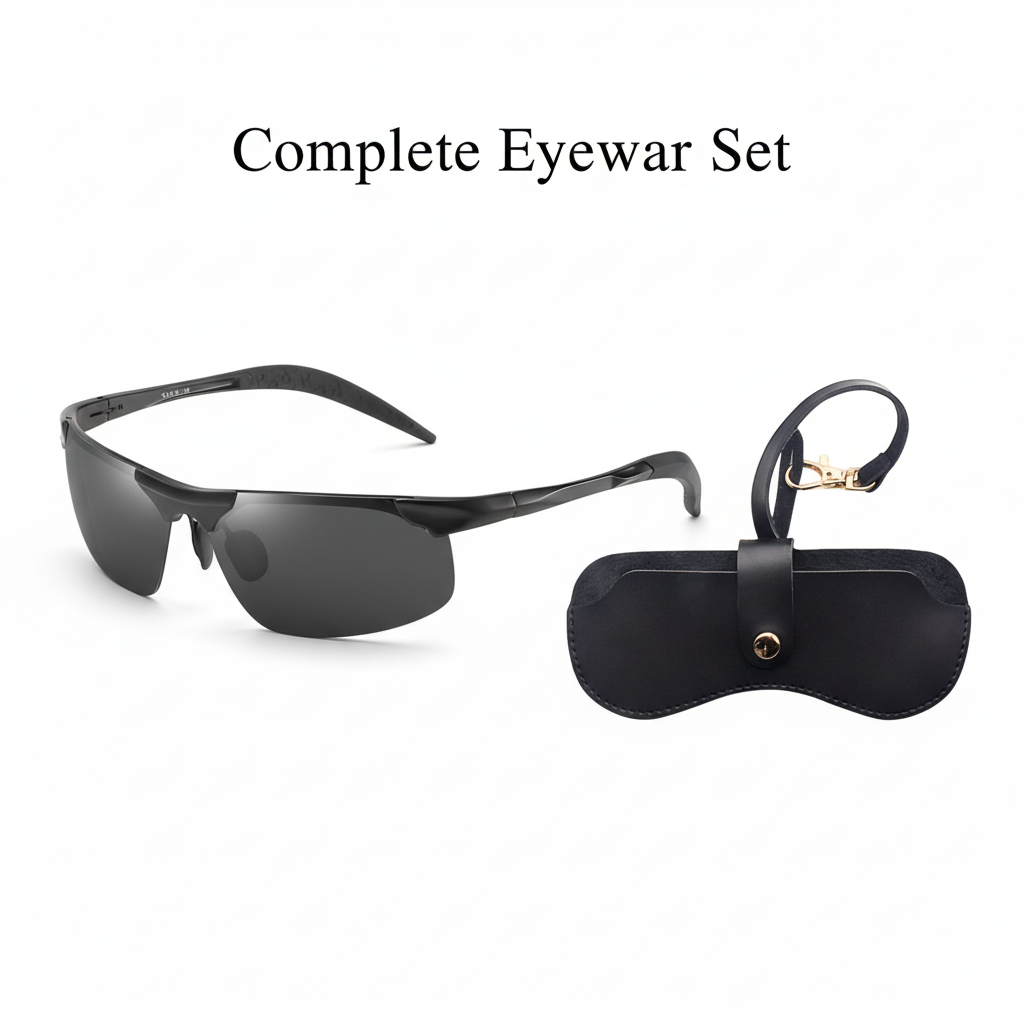 ⏰ Nur noch heute 50% Rabatt! 🕶️ 2026 photochrome Sonnenbrille mit polarisierten blendfreien HD-Gläsern | Randloser Sportrahmen für Autofahren, Angeln, Radfahren & Outdoor-Ausflüge ✨