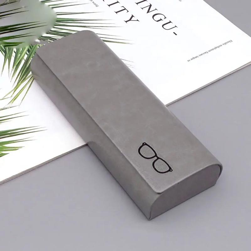 Minimalistisches Brillenetui aus Hartleder (🎁inkl. 3 gratis Brillenputztüchern)