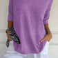 🌸 60% RABATT! 🧶 Unifarbenes Gestricktes Top mit V-Ausschnitt – Frühjahrsverkauf – Weich & Bequem, Zeitloser Look & Vielseitig Kombinierbar 👚
