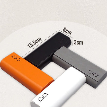 Minimalistisches Brillenetui aus Hartleder (🎁inkl. 3 gratis Brillenputztüchern)