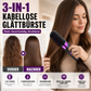 💇‍♀️ LIMITIERTER 50% RABATT! 3-in-1 Kabellose Glättbürste mit Keramikheizung – 4 Temperaturstufen, USB-C Aufladung zum Glätten, Locken & Entwirren unterwegs