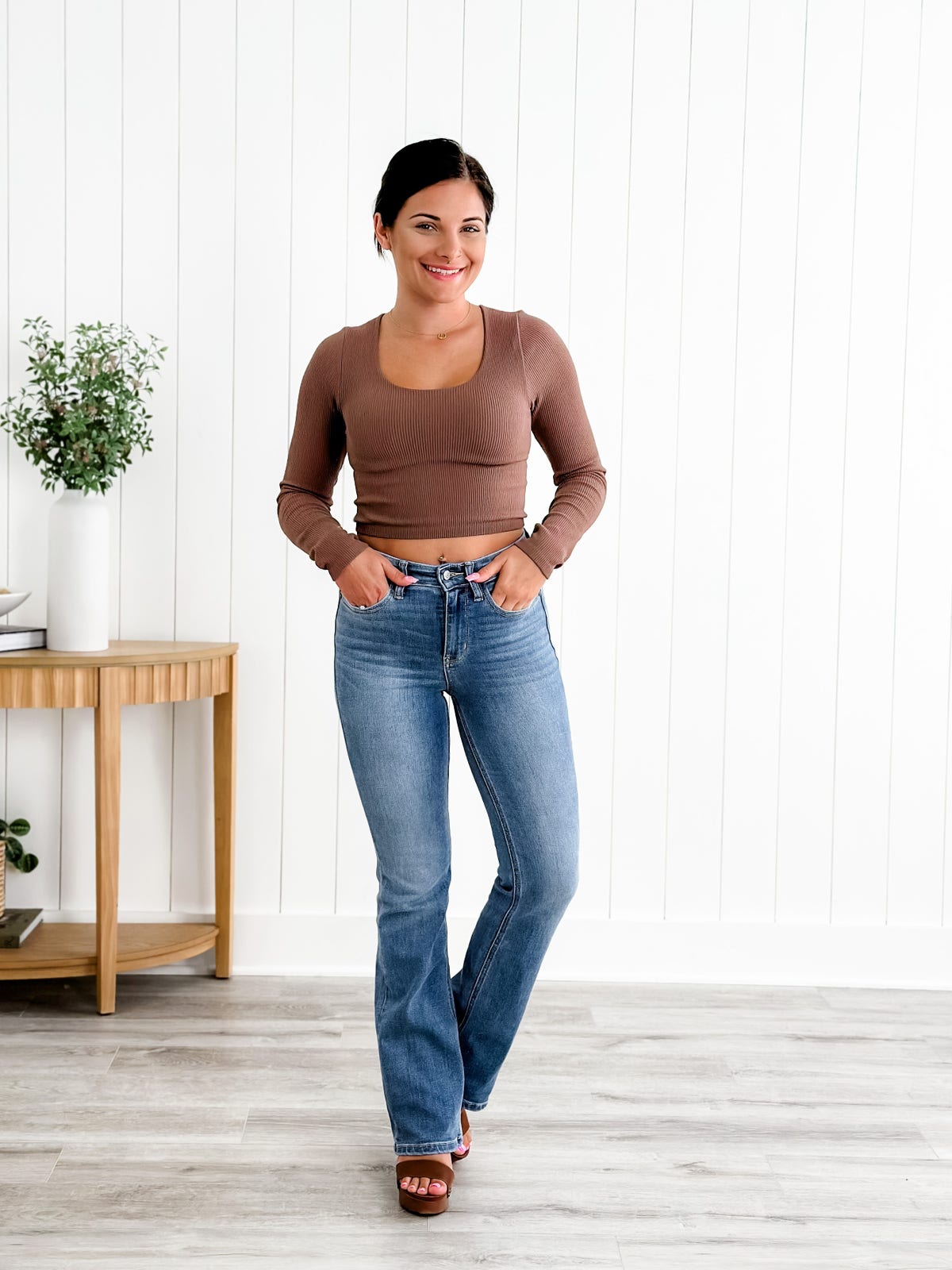 🔥Sommer-Sale: 50% RABATT❤️👖Holy Grail Bootcut-Jeans zur Bauchkontrolle