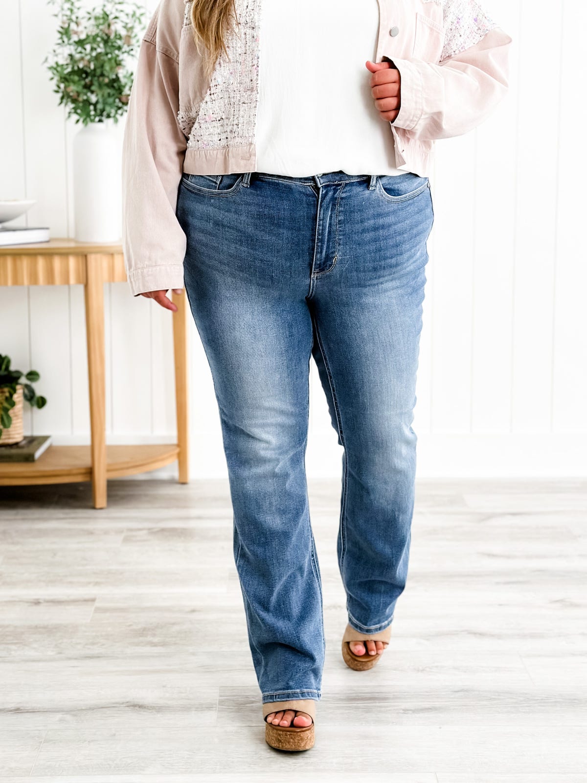 🔥Sommer-Sale: 50% RABATT❤️👖Holy Grail Bootcut-Jeans zur Bauchkontrolle