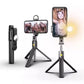 📢📢50 % Rabatt!! ⏰ Multifunktionaler Selfie-Stick mit LED-Fülllicht – Bluetooth-Fernbedienung, Stativ, 360° verstellbar – für Fotos, Live & Reisen ✨📱