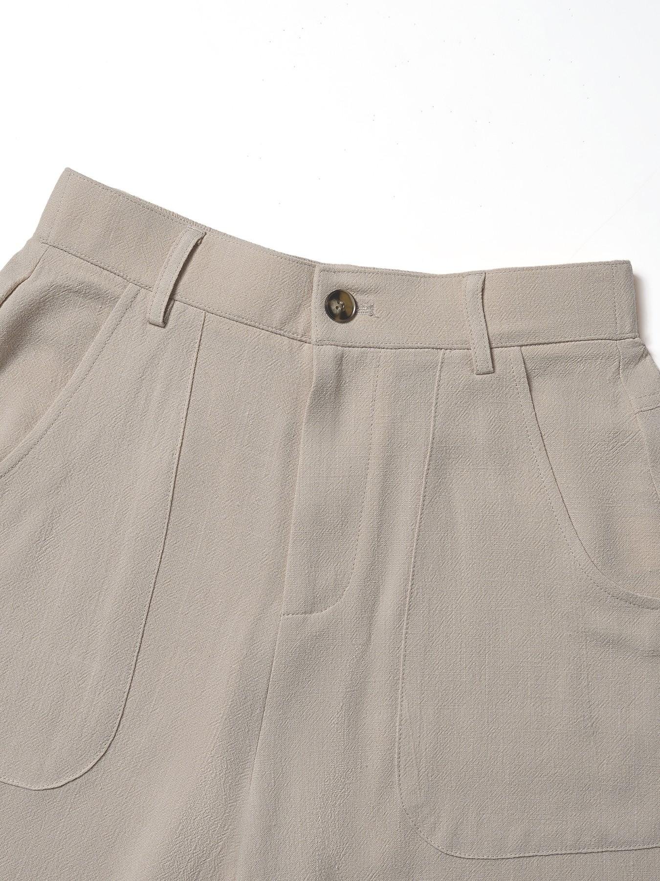 🔥 Neu 2026! 50% Rabatt Damen Leinen-Baumwoll Weite Hose 🤍 Hoher Bund, luftig für Sommer & Alltag