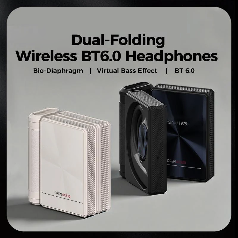 🔥 50% RABATT | Faltbare Open-Ear Bluetooth Kopfhörer 🎧 145h Akku, IPX5 wasserdicht für Sport & Alltag