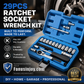 ⏳Zeitlich begrenztes Sonderangebot⏰29-teiliges Ratschen-Steckschlüssel-Set – Chrom-Vanadium-Stahl, 11 Stecknüsse & 10 Bits. Perfekt für Autoreparaturen & DIY 🛠️✨