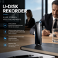 【🚗Zeitlich begrenztes Angebot – 50% Rabatt!!】🔒Verschlüsselter USB-Diktierrekorder | Datenschutz & Rauschunterdrückung & Einfache Bedienung