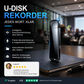 【🚗Zeitlich begrenztes Angebot – 50% Rabatt!!】🔒Verschlüsselter USB-Diktierrekorder | Datenschutz & Rauschunterdrückung & Einfache Bedienung