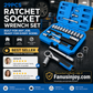 ⏳Zeitlich begrenztes Sonderangebot⏰29-teiliges Ratschen-Steckschlüssel-Set – Chrom-Vanadium-Stahl, 11 Stecknüsse & 10 Bits. Perfekt für Autoreparaturen & DIY 🛠️✨
