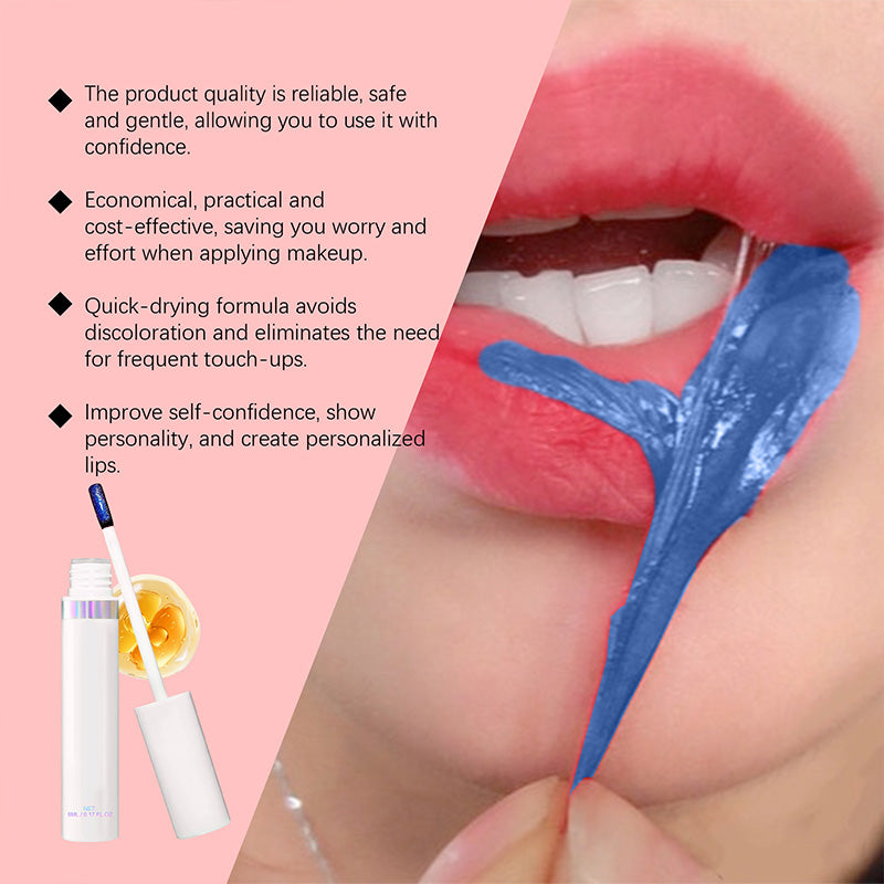 💋💦Wischfester, abreißbarer Lipgloss für einen Spritzer Farbe! Lippenfarbe-Maske