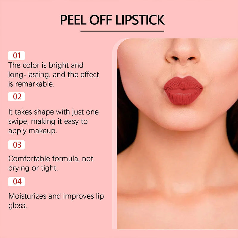 💋💦Wischfester, abreißbarer Lipgloss für einen Spritzer Farbe! Lippenfarbe-Maske