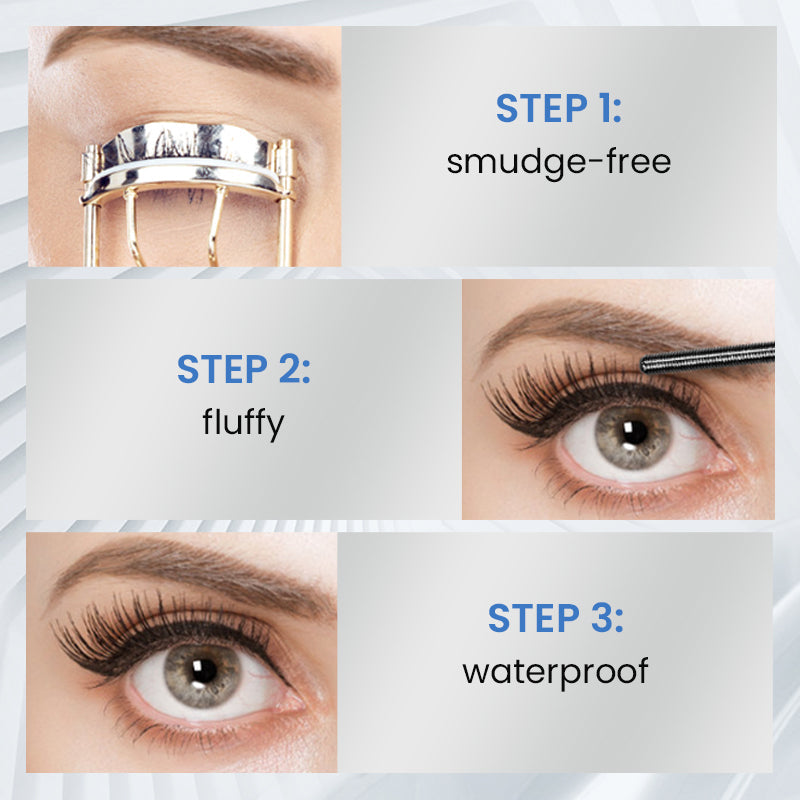 1+1 gratis ⏰ Nur noch heute 50% Rabatt! 👁️ 4D Schwarze wasserfeste Wimperntusche, verlängert & verdichtet die Wimpern, kein Verlaufen, klumpenfrei für den Alltag, Party & Strand ✨